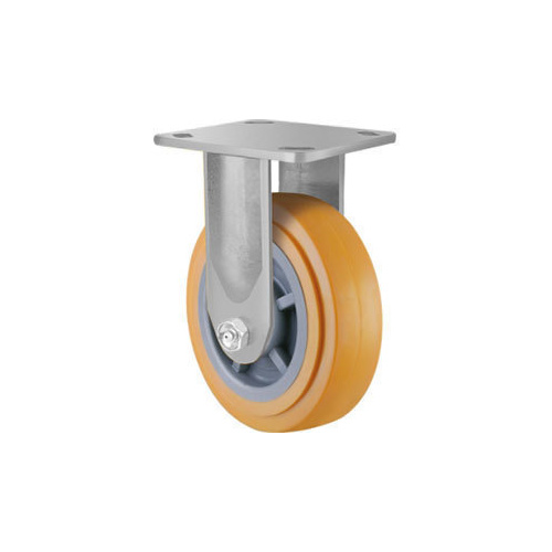 300kg Rated Urethane On Nylon Castor - 150mm - Fixed