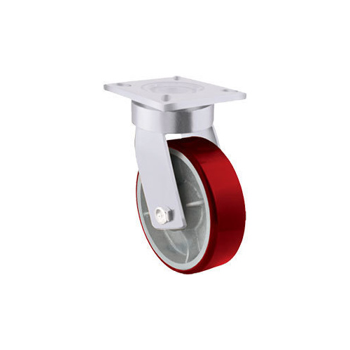 1000kg Rated Heavy Duty Urethane Castor - 200mm - Swivel Plate