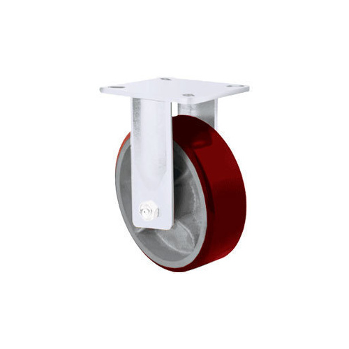 1500kg Rated Heavy Duty Urethane Castor - 300mm - Fixed