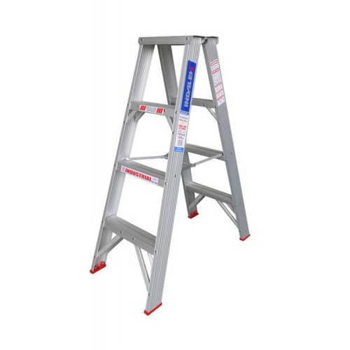 Indalex 150KG 4 Step Double Sided Aluminium Step Ladder