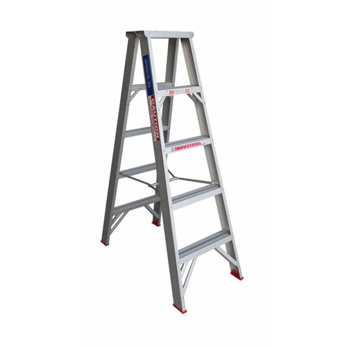 Indalex 135KG 5 Step Double Sided Aluminium Step Ladder 