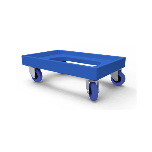150kg Rated Plastic Dolly - Blue