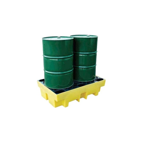 230L 2 Drum Spill Bund Spill Deck Pallet - 1220 x 820 x 330mm