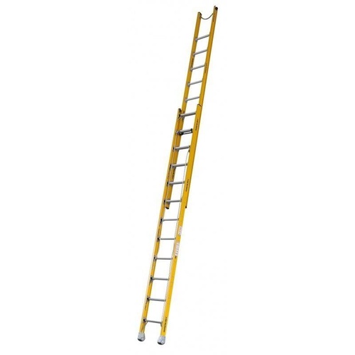 Indalex Fibreglass Extension Ladder - 2.7m to 4.0m - 150KG